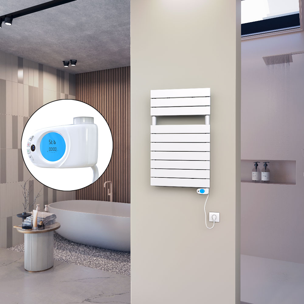 10H Electric Towel Warmer 500x810 White (Musa Thermostat) 300 W - 1