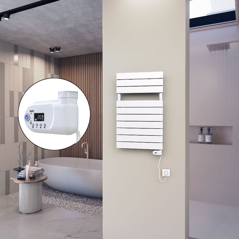 10H Electric Towel Warmer 500x810 White (Thesis Thermostat) 300 W