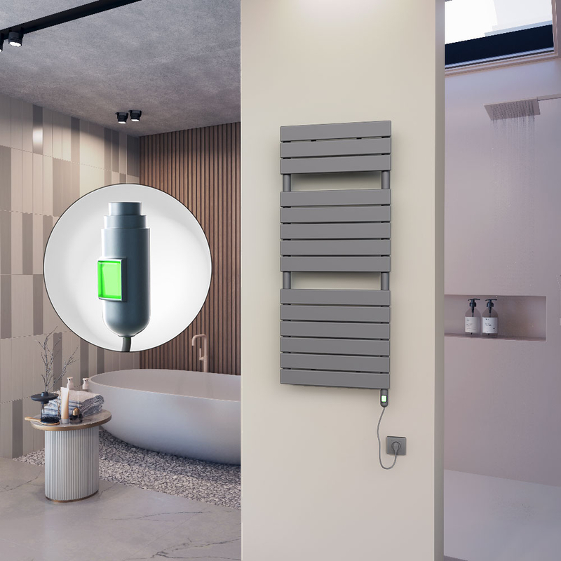 10H Elektrikli Havlupan 500x1180 Antrasit (On/Off Düğmeli) 600 W 