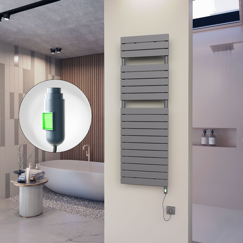 10H Elektrikli Havlupan 500x1550 Antrasit (On/Off Düğmeli) 900 W 
