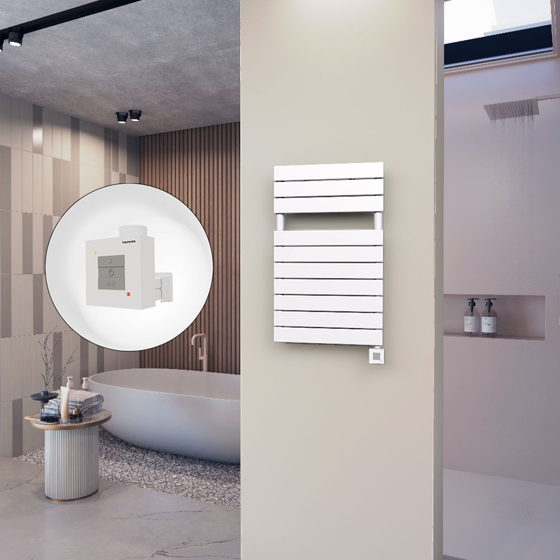 10H Sèche Serviettes Electrique 500x810 Blanc Ktx1 600 Watt