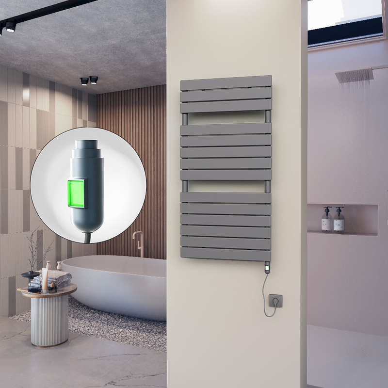 10H Electric Towel Warmer 600x1180 Anthracite (On/Off) 600 W
