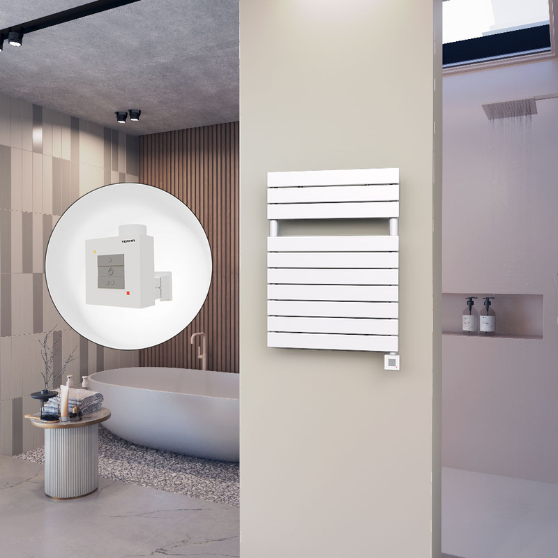 10H Sèche Serviettes Electrique 600x810 Blanc Ktx1 600 Watt