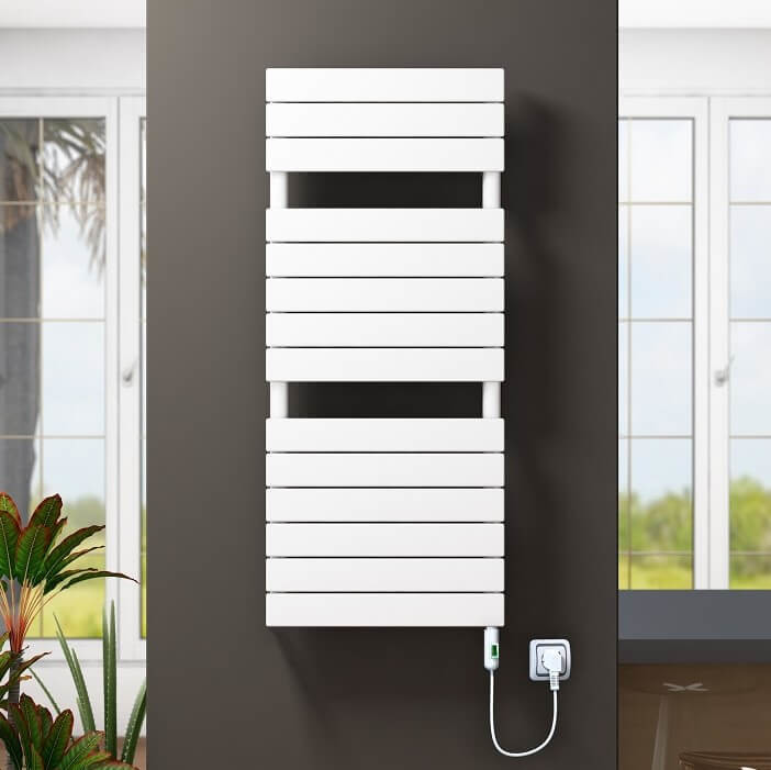 10H Sèche Serviettes Electrique 600x1180 Blanc (On/Off) 600 W - 1