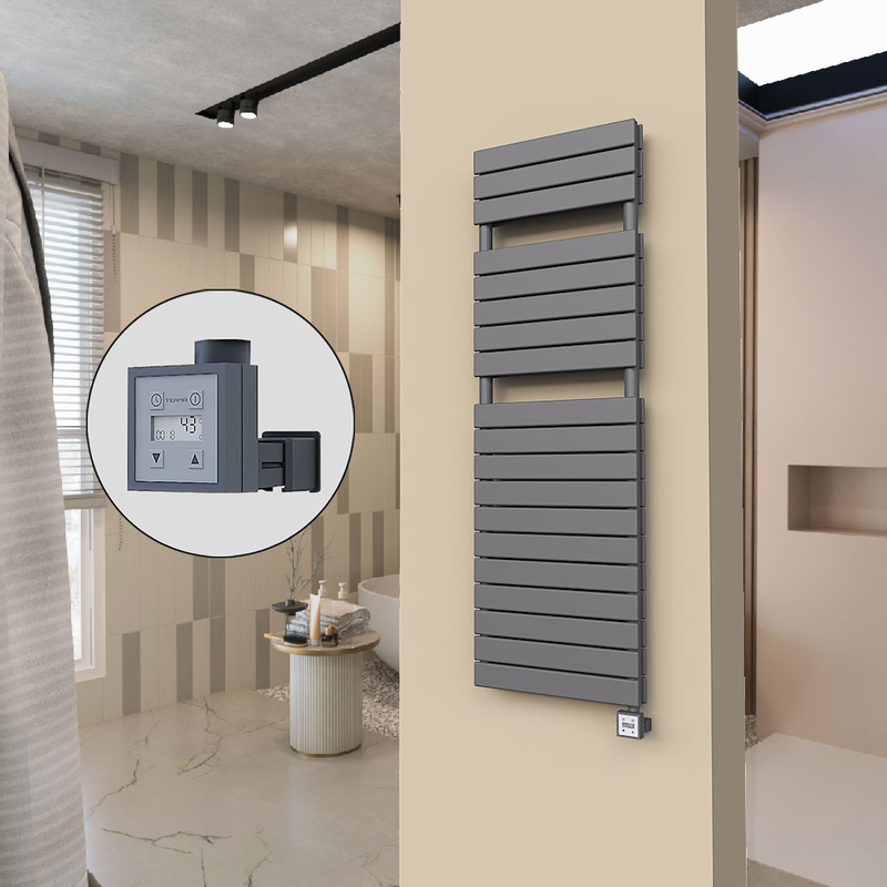 20H Electric Towel Warmer 500x1550 Anthracite Ktx3 1000 W