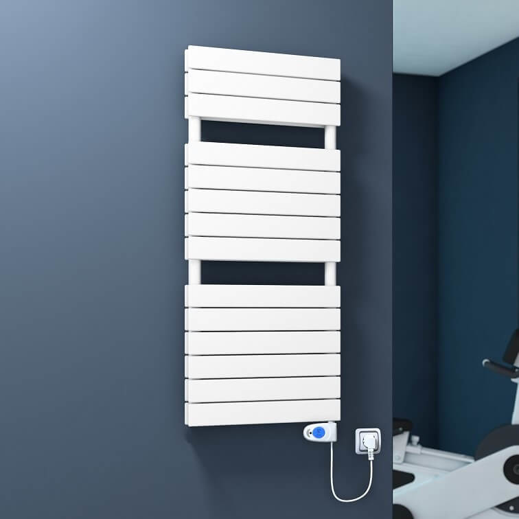 20H Electric Towel Warmer 600x1180 White (Musa Thermostat) 900 W - 1