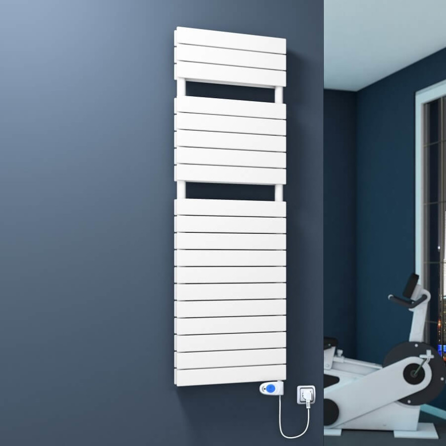 20H Electric Towel Warmer 600x1550 White (Musa Thermostat) 900 W - 1