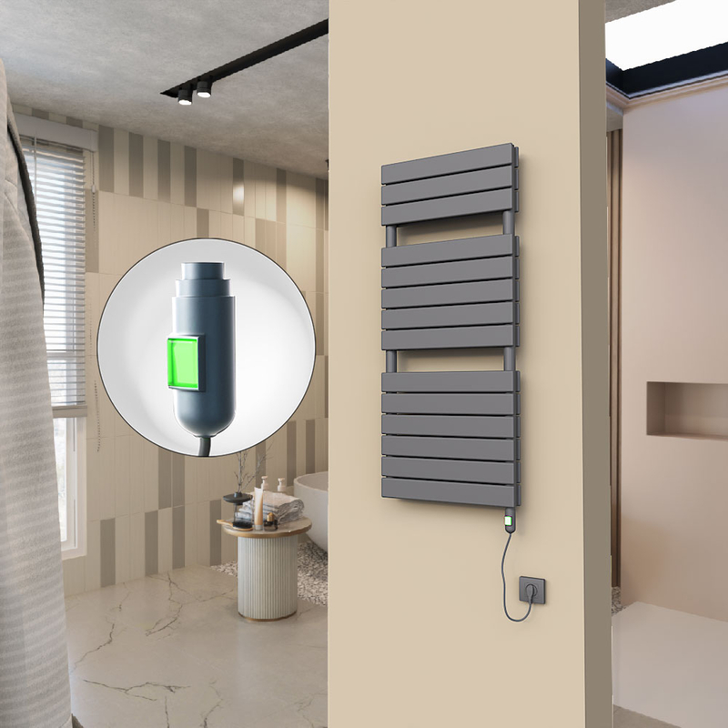 20H Elektrikli Havlupan 500x1180 Antrasit (On/Off Düğmeli) 900 W 