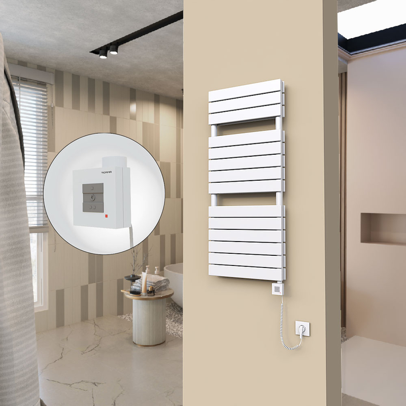 20H Elektrikli Havlupan 500x1180 Beyaz (KTX1 Termostat) 1000W Spiral Kablolu