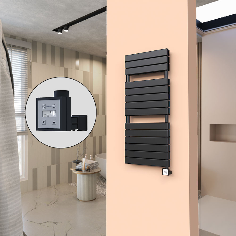 20H Elektrikli Havlupan 500x1180 Siyah (KTX3 Termostat) 1000W 
