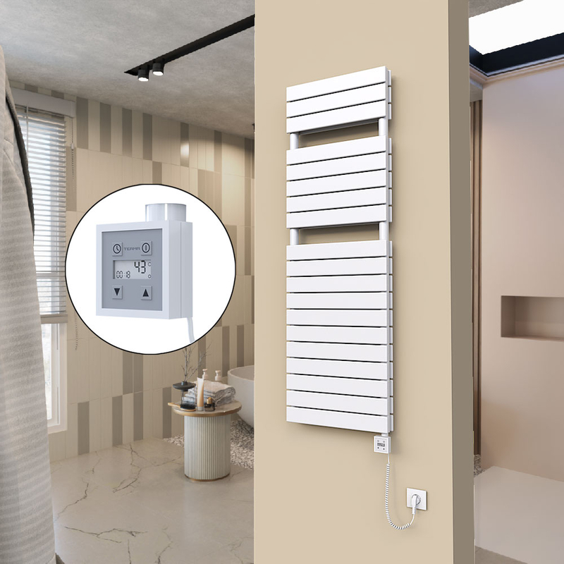 20H Electric Towel Warmer 500x1550 White Ktx3 1000 W (Spiral Cable)