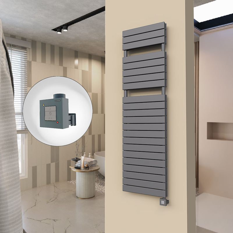 20H Electric Towel Warmer 500x1772 Anthracite Ktx1 1000 W