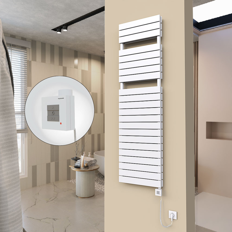 20H Elektrikli Havlupan 500x1772 Beyaz (KTX1 Termostat) 1000W Spiral Kablolu