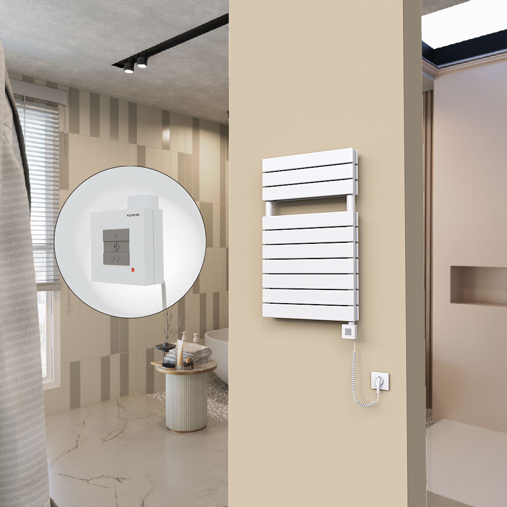 20H Elektrikli Havlupan 500x810 Beyaz (KTX1 Termostat) 1000W Spiral Kablolu - 1