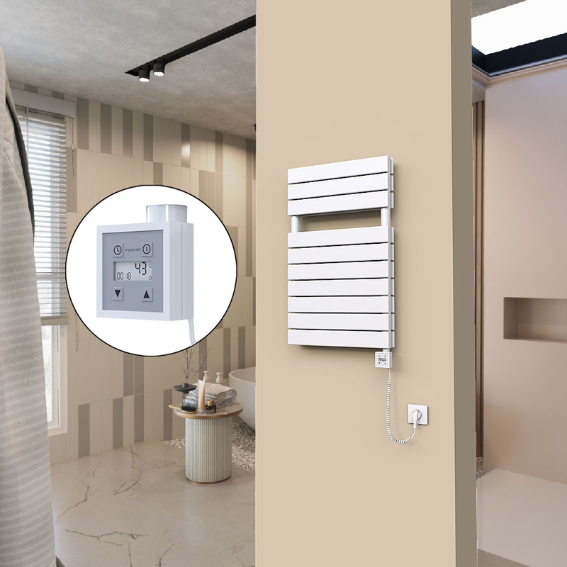 20H Electric Towel Warmer 500x810 White Ktx3 600 W (Spiral Cable)