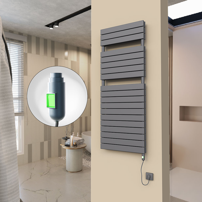20H Elektrikli Havlupan 600x1550 Antrasit (On/Off Düğmeli) 1200 W 