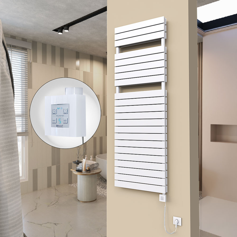 20H Elektrikli Havlupan 600x1772 Beyaz (KTX4 Termostat) 1000W Spiral Kablolu