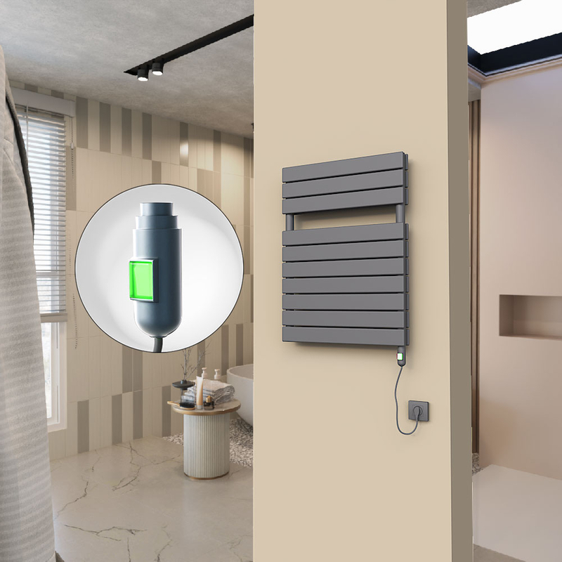 20H Electric Towel Warmer 600x810 Anthracite (On/Off) 600 W