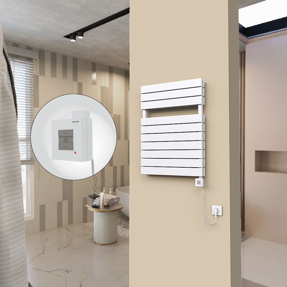 20H Elektrikli Havlupan 600x810 Beyaz (KTX1 Termostat) 1000W Spiral Kablolu - 1