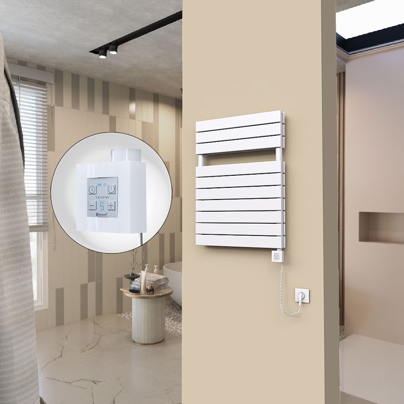 20H Electric Towel Warmer 600x810 White Ktx4 600 W (Spiral Cable)