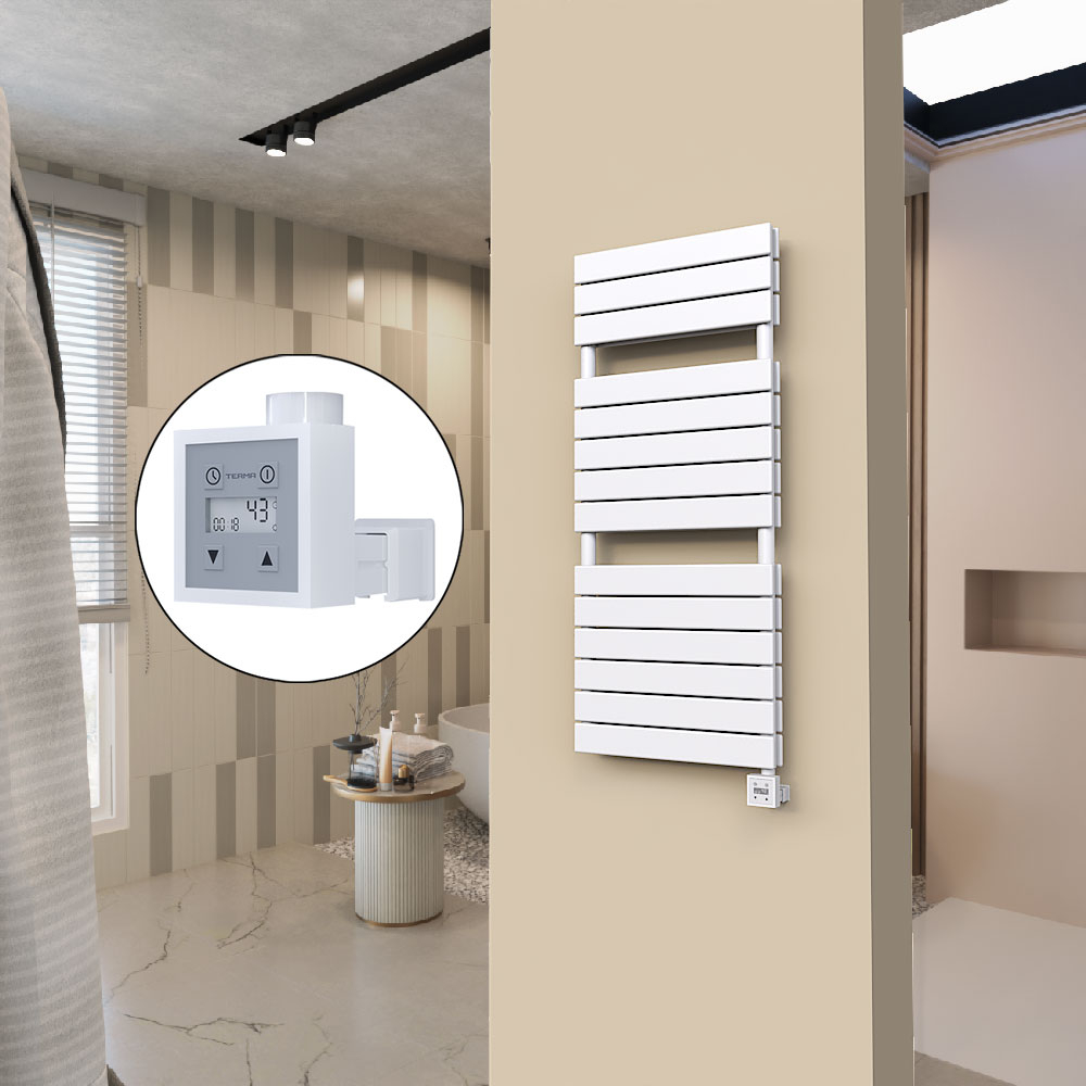 20H Sèche Serviettes Electrique 500x1180 Blanc Ktx3 1000 W - 1