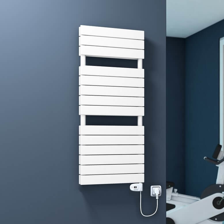 20H Sèche Serviettes Electrique 500x1180 Blanc (Thermostat Thesis) 900 W - 1