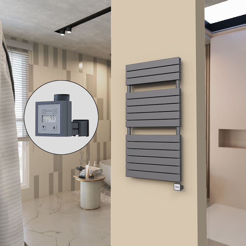 20H Sèche Serviettes Electrique 600x1180 Anthracite Ktx3 1000 W 