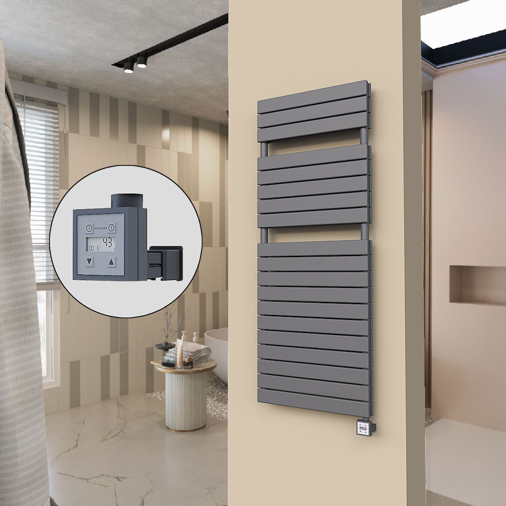20H Sèche Serviettes Electrique 600x1550 Anthracite Ktx3 1000 W - 1