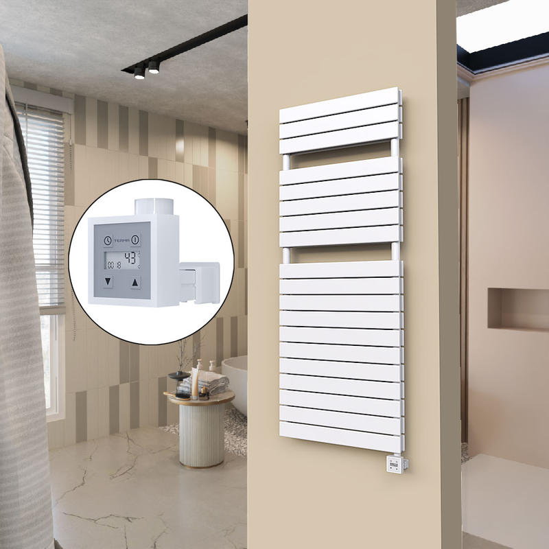 20H Sèche Serviettes Electrique 600x1550 Blanc Ktx3 1000 W 