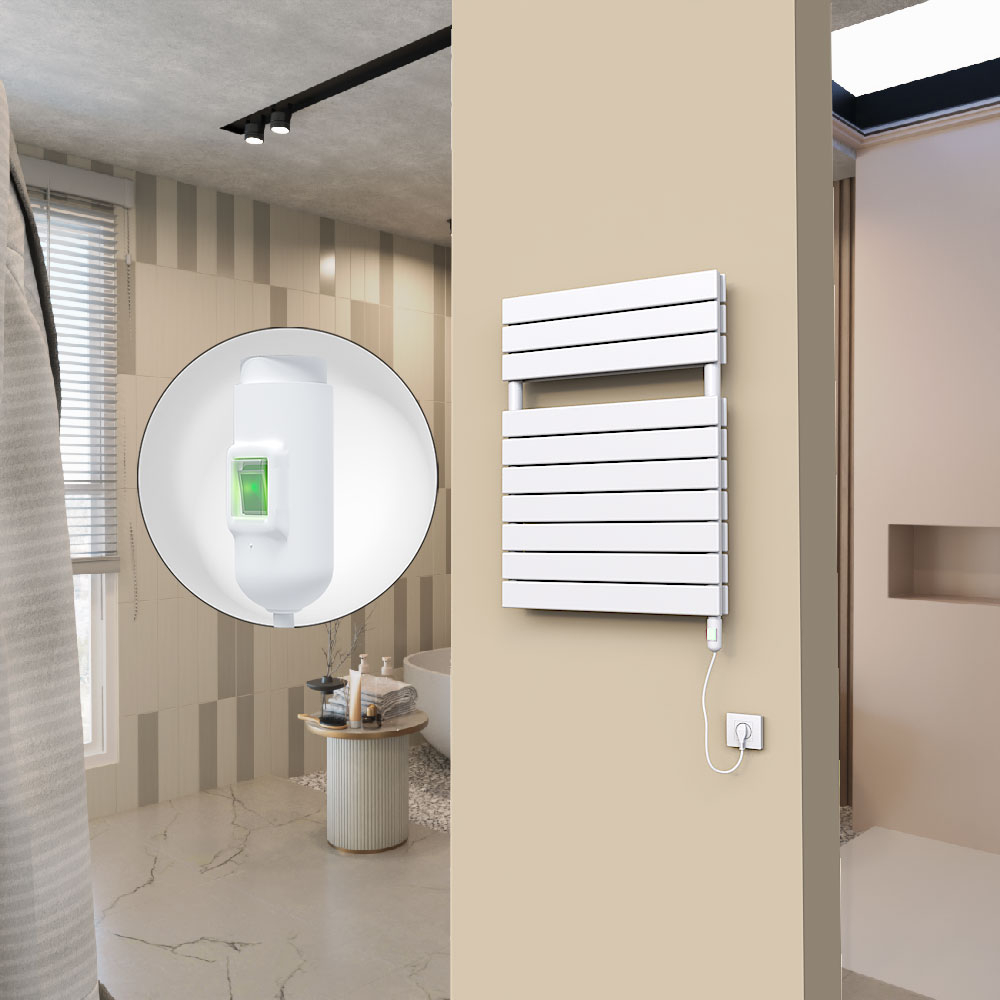 20H Sèche Serviettes Electrique 600x810 Blanc (On/Off) 900 W - 1