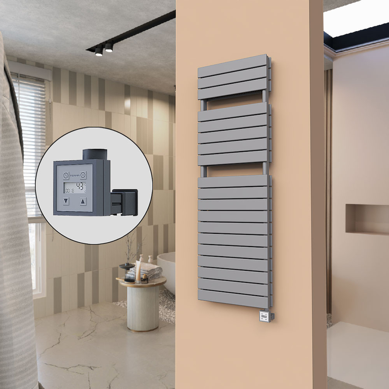 21H Electric Towel Warmer 500x1550  Anthracite Ktx3 1000 W