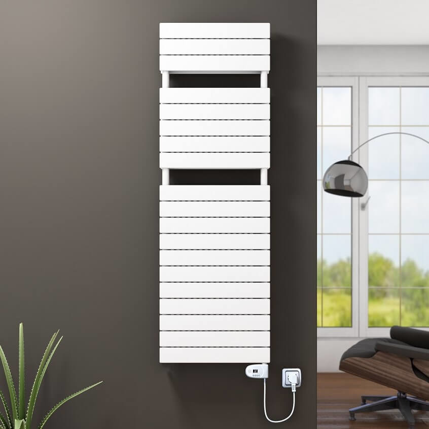 21H Electric Towel Warmer 500x1550 White (Thesis Thermostat) 900 W - 1