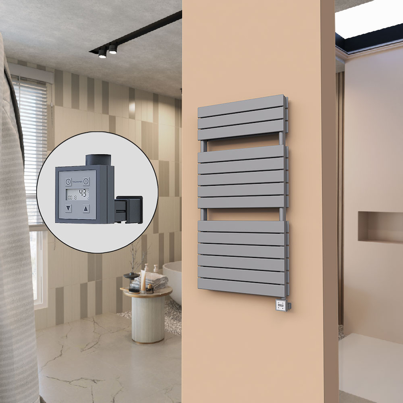 21H Electric Towel Warmer 600x1180  Anthracite Ktx3 1000 W
