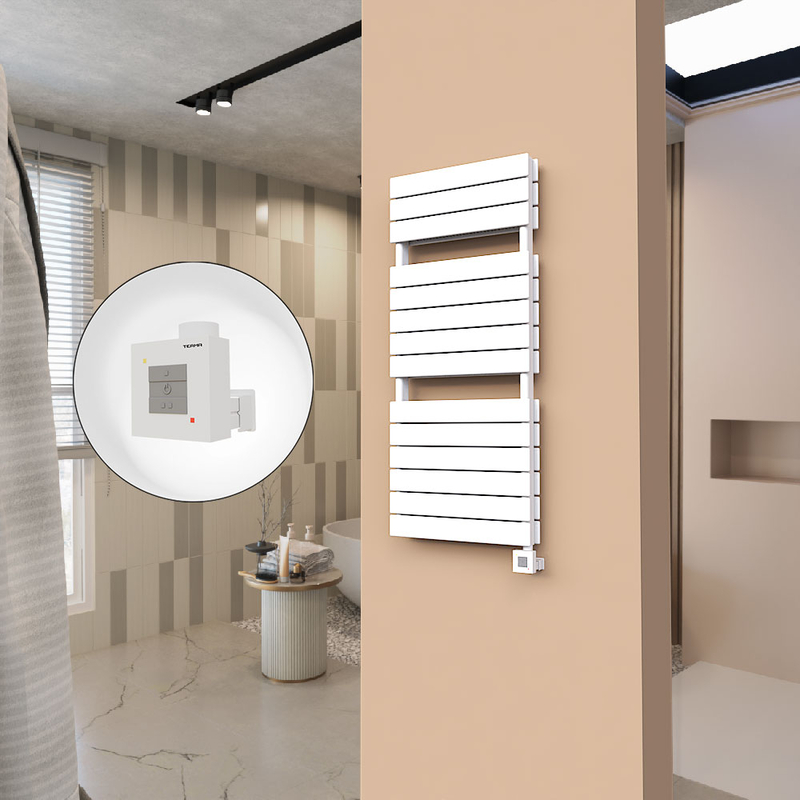 21H Electric Towel Warmer 500x1180 White Ktx1 1000 W