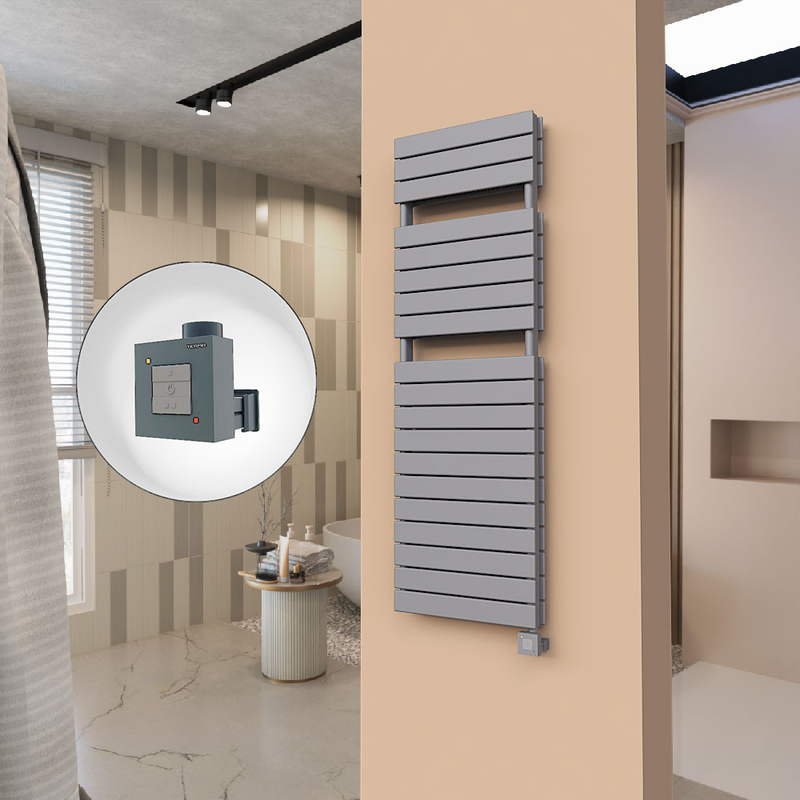 21H Electric Towel Warmer 500x1550 Anthracite Ktx1 1000 W