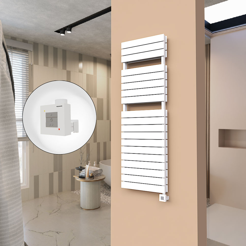 21H Electric Towel Warmer 500x1550 White Ktx1 1000 W