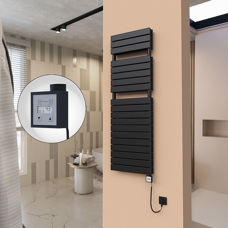 21H Elektrikli Havlupan 500x1550 Siyah (KTX3 Termostat) 1000W Spiral Kablolu