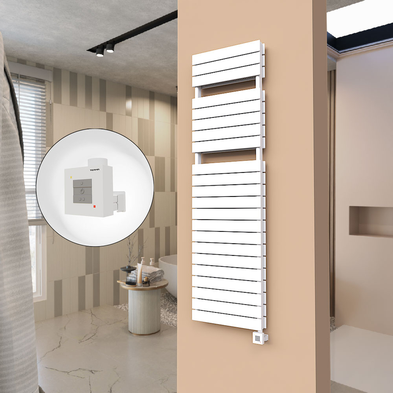 21H Electric Towel Warmer 500x1772 White Ktx1 1000 W