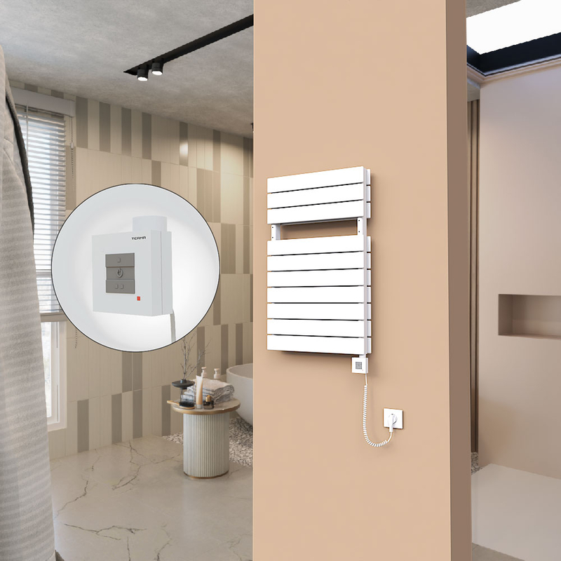 21H Elektrikli Havlupan 500x810 Beyaz (KTX1 Termostat) 1000W Spiral Kablolu