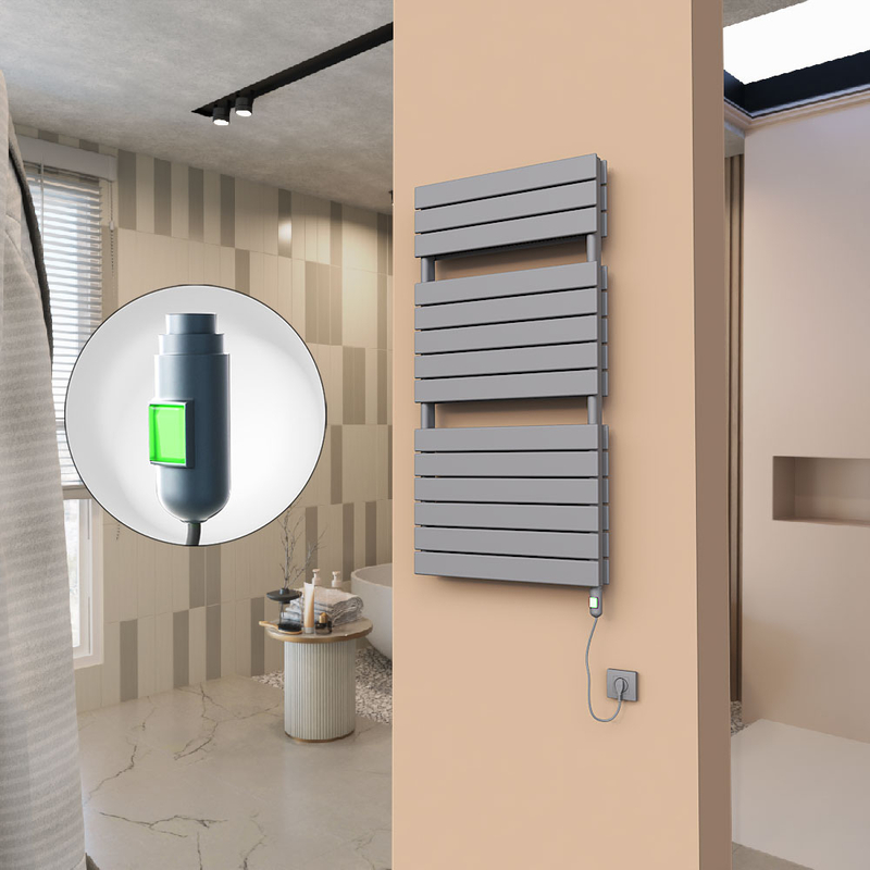 21H Electric Towel Warmer 600x1180 Anthracite (On/Off) 900 W