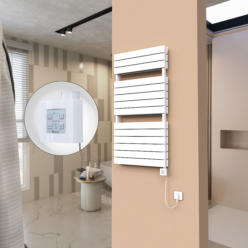 21H Elektrikli Havlupan 600x1180 Beyaz (KTX4 Termostat) 1000W Spiral Kablolu