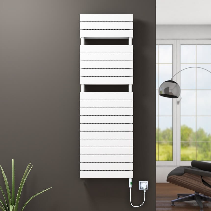 21H Elektrikli Havlupan 600x1550 Beyaz (On/Off Düğmeli) 1500 W - 1