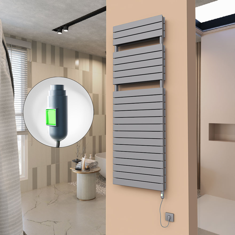 21H Elektrikli Havlupan 600x1772 Antrasit (On/Off Düğmeli) 1500 W 