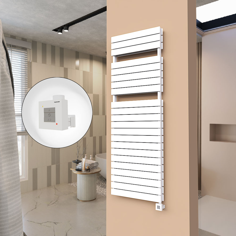 21H Electric Towel Warmer 600x1772 White Ktx1 1000 W