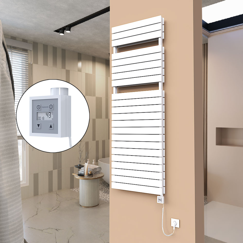21H Elektrikli Havlupan 600x1772 Beyaz (KTX3 Termostat) 1000W Spiral Kablolu 