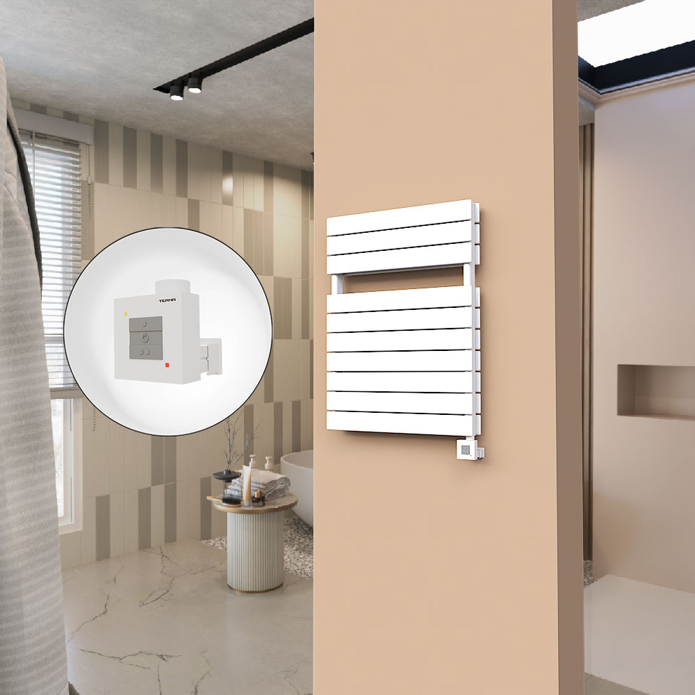 21H Elektrikli Havlupan 600x810 Beyaz (KTX1 Termostat) 1000W - 1