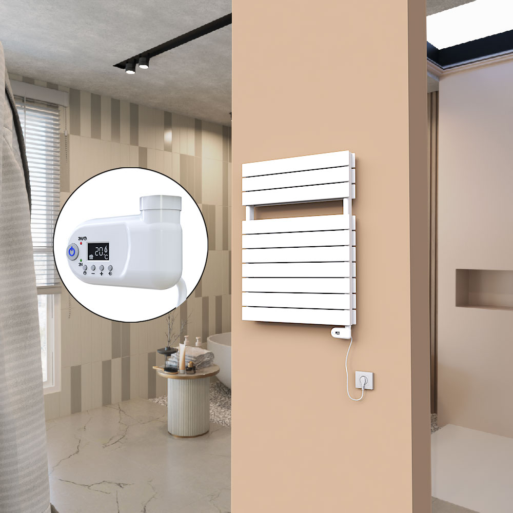 21H Elektrikli Havlupan 600x810 Beyaz (Thesis Termostat) 900 W - 1