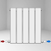 Type 10V Decorative Radiator 1800x810 Matte Black Standard Entry