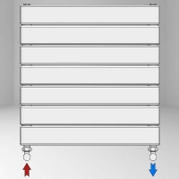 Type 10H Decorative Radiator 514x600 Anthracite (Thin Radiator) Standard Entry