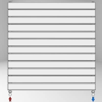Type 22H Decorative Radiator 884x1900 Matte Black Standard Entry